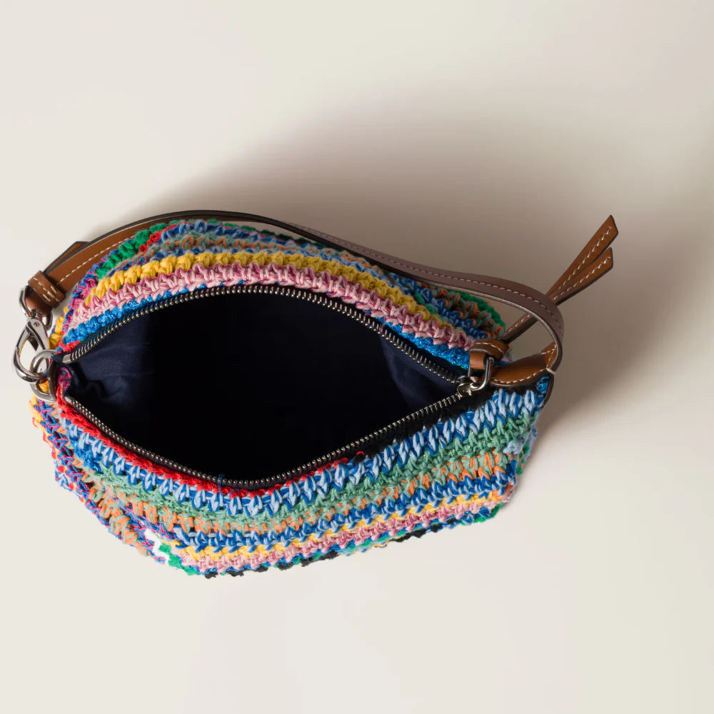 Multicolored Crochet Pouch