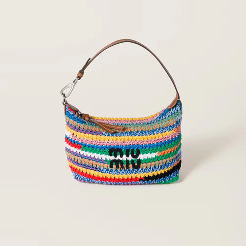 Multicolored Crochet Pouch