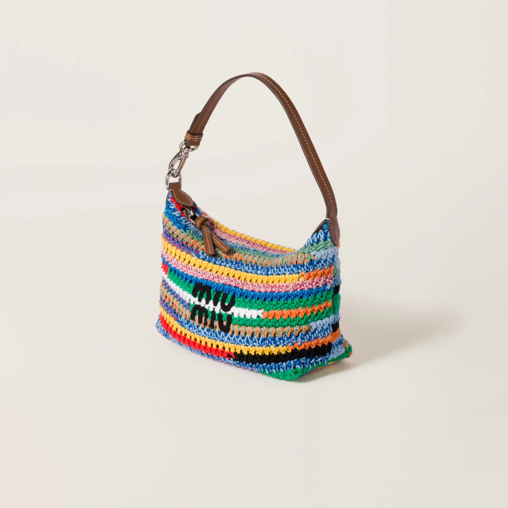 Multicolored Crochet Pouch