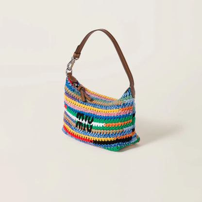 Multicolored Crochet Pouch